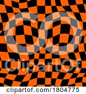 Poster, Art Print Of Checkered Halloween Background