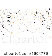 Halloween Party Confetti Background
