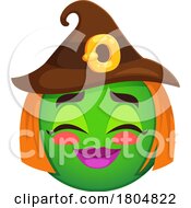 Witch Halloween Emoji by Vector Tradition SM