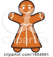 Poster, Art Print Of Christmas Gingerbread Woman Cookie