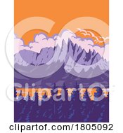 Poster, Art Print Of Sky Pond In Rocky Mountain National Park Colorado Wpa Poster Art