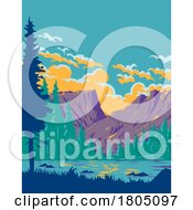 Dream Lake In Rocky Mountain National Park Colorado WPA Poster Art by patrimonio
