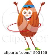Poster, Art Print Of Almond Exercising With A Hula Hoop
