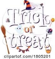 Halloween Trick Or Treat Design by Vector Tradition SM