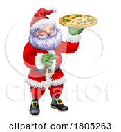 Christmas Santa Claus Father Christmas Pizza Chef