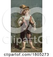 Poster, Art Print Of Boy In Tattered Clothing