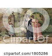 Poster, Art Print Of Nervous Country Girl Near Two Young Ladies