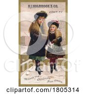 Poster, Art Print Of Fine Shoes Advertisement With Girls In The Snow