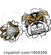 10/14/2023 - Bulldog Dog Animal Golf Ball Sports Mascot