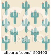 Poster, Art Print Of Background Pattern Of Cacti