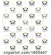Poster, Art Print Of Background Pattern Of Princess Pandas