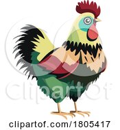 Poster, Art Print Of Colorful Chicken