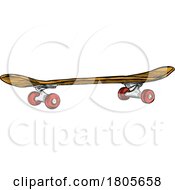 Sketched Skateboard by Domenico Condello