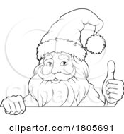 Poster, Art Print Of Santa Claus Father Christmas Cartoon