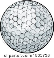 11/14/2023 - Golf Ball Cartoon Sports Icon Illustration