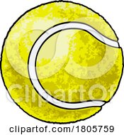 11/14/2023 - Tennis Ball Cartoon Sports Icon Illustration