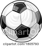Poster, Art Print Of Soccer Football Ball Cartoon Sports Icon