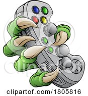 Poster, Art Print Of Video Gamer Game Gaming Controller Claw Hand