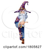Wizard Merlin Cartoon Beard Magician Man Character