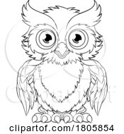 Owl Wise Old Bird Cartoon