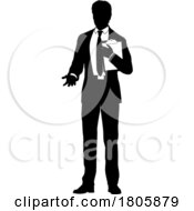 11/14/2023 - Business People Man With Clipboard Silhouette