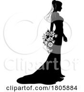 11/14/2023 - Bride Bridal Wedding Dress Silhouette Woman Design