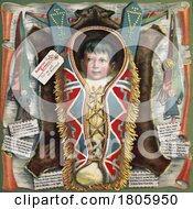 Poster, Art Print Of Child In A Papoose Over A Fur And Nursery Rhymes