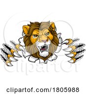 Lion Animal Sports Team Cartoon Mascot
