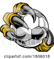 Poster, Art Print Of Soccer Football Ball Claw Eagle Monster Hand