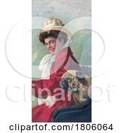 Poster, Art Print Of Woman Driving And Dog Sitting Beside Her