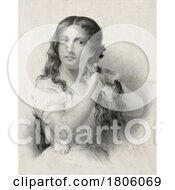 Poster, Art Print Of Girl Chopping Off Her Locks With Scissors
