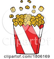 Poster, Art Print Of Cartoon Popcorn