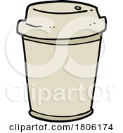 Cartoon Take Out Coffee Cup