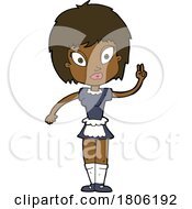 Cartoon Female Maid