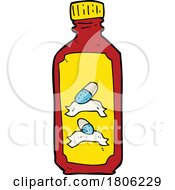 Cartoon Bottle Of Pills by lineartestpilot