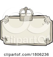 Cartoon Vintage Crown Frame by lineartestpilot