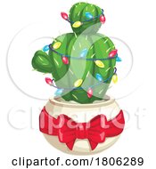 Potted Christmas Cactus Plant