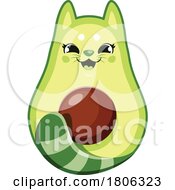 Caticado Avocado Food Mascot