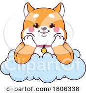 Shiba Inu Dog On A Cloud