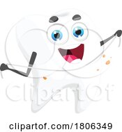 Poster, Art Print Of Tooth Mascot Flossing