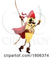 Poster, Art Print Of Orzo Pirate Pasta Mascot