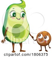 Avocado Family Mascots by Vector Tradition SM