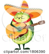 Poster, Art Print Of Mexican Avocado Mascot
