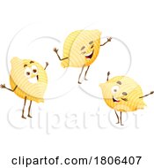 Poster, Art Print Of Conchiglie Pasta Mascots