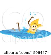 Tagliatelle Corte Pasta Mascot Swimming