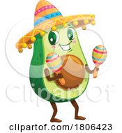 Poster, Art Print Of Mexican Avocado Mascot
