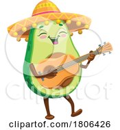 Mexican Avocado Mascot by Vector Tradition SM
