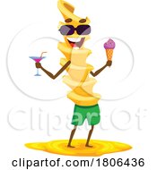 Poster, Art Print Of Vacationing Eliche Pasta Mascot
