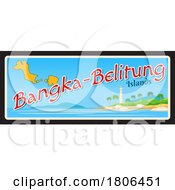 Travel Plate Design For Bangka Belitung Islands