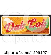 Poster, Art Print Of Travel Plate Design For Dak Lak